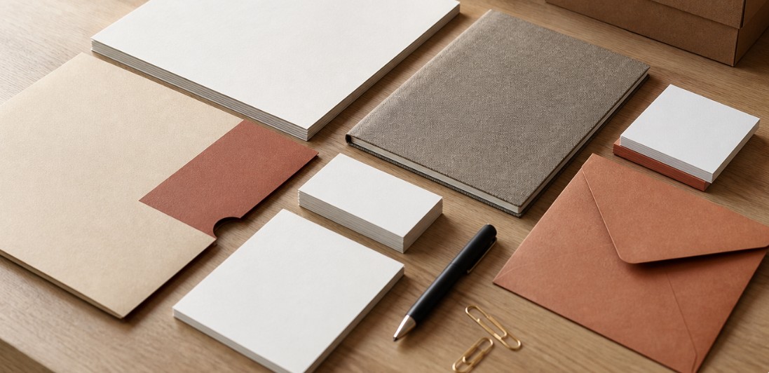 Papelería corporativa para emprendedores: materiales básicos para transmitir una marca profesional